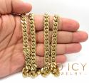 10k yellow gold thick miami chain 20-32 inch 8.2mm