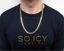 10k yellow gold thick miami chain 20-30