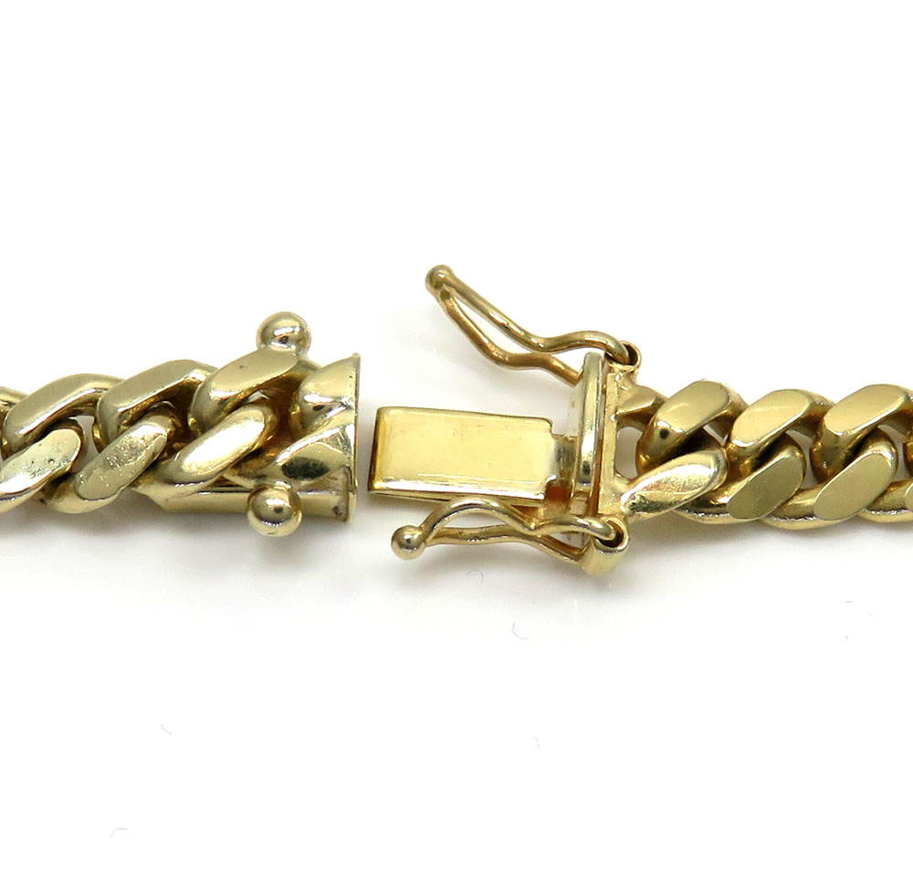 10k yellow gold thick miami chain 20-32 inch 6mm - Image 3