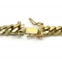 10k yellow gold thick miami chain 20-32 inch 6mm