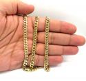 10k yellow gold thick miami chain 20-32 inch 6mm