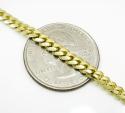 10k yellow gold miami chain 18-26 inch 4.2mm