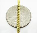 10k yellow gold solid skinny miami chain 16-30