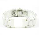 Multi link white ceramic kc watch band