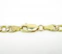10k yellow gold hollow diamond cut cuban link chain 24 inch 4mm