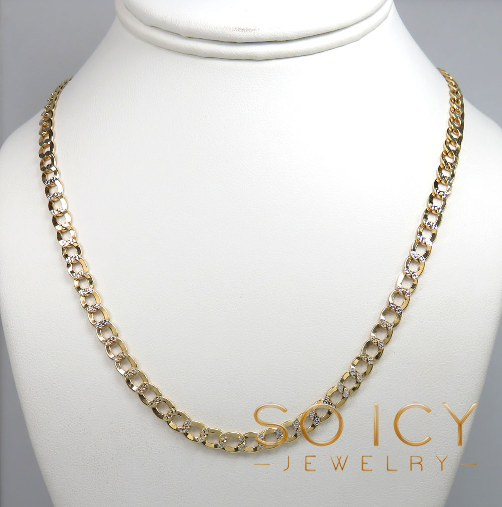 Hollow 10k cuban link Clearance