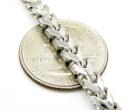 10k white gold smooth cut franco link chain 30-40 inch 4.7mm