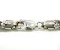 10k white gold smooth cut franco link chain 30-40 inch 4.7mm