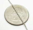 10k white gold smooth cut super skinny franco link chain 16-22 inch 1.1mm