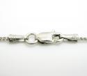 10k white gold smooth cut super skinny franco link chain 16-22 inch 1.1mm