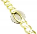 10k yellow gold solid figaro link chain 24-30 inch 12.2mm