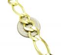 10k yellow gold solid figaro link chain 24-30 inch 12.2mm