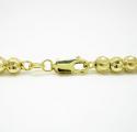 10k yellow gold moon cut bead link chain 22 inch 5mm