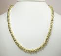 10k yellow gold moon cut bead link chain 27 inch 6mm