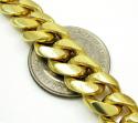 10k yellow gold thick miami link chain 20-32 inch 11.5mm