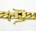 10k yellow gold thick miami link chain 20-32 inch 11.5mm