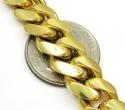 10k yellow gold thick miami link chain 20-30 inch 12.4mm