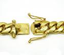 10k yellow gold thick miami link chain 20-30 inch 12.4mm