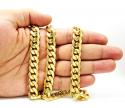 10k yellow gold thick miami link chain 20-30 inch 12.4mm