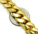 10k yellow gold thick miami link chain 20-30 inch 14mm