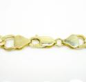 10k yellow gold solid figaro link chain 22-30 inch 8mm