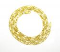 10k yellow gold solid figaro link chain 18-24 inch 2.2mm