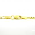 10k yellow gold solid figaro link chain 18-24 inch 2.2mm