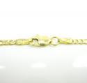 10k yellow gold solid figaro link chain 20-24 inch 2mm