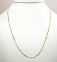 10k yellow gold solid figaro link chain 20-24 inch 2mm