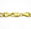 10k yellow gold solid figaro link chain 20-36 inch 6.5mm