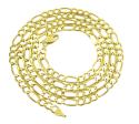 10k yellow gold solid figaro link chain 18-30 inch 4.6mm
