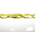 10k yellow gold solid figaro link chain 20-36 inch 5.5mm