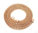 925 rose sterling silver franco link chain 30 inch 4.2mm