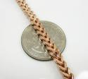 925 rose sterling silver franco link chain 30 inch 4.2mm