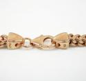 925 rose sterling silver franco link chain 30 inch 4.2mm