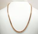 925 rose sterling silver franco link chain 30 inch 4.2mm
