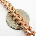 925 rose or yellow sterling silver franco link chain 30 inch 6.7mm
