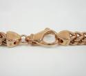 925 rose or yellow sterling silver franco link chain 30 inch 6.7mm