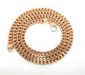 925 rose sterling silver franco link chain 28 inch 5.2mm