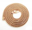 925 rose sterling silver franco link chain 26-30 inch 3.2mm