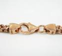 925 rose sterling silver franco link chain 26-30 inch 3.2mm
