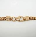 925 rose sterling silver franco link chain 30 inch 2.6mm