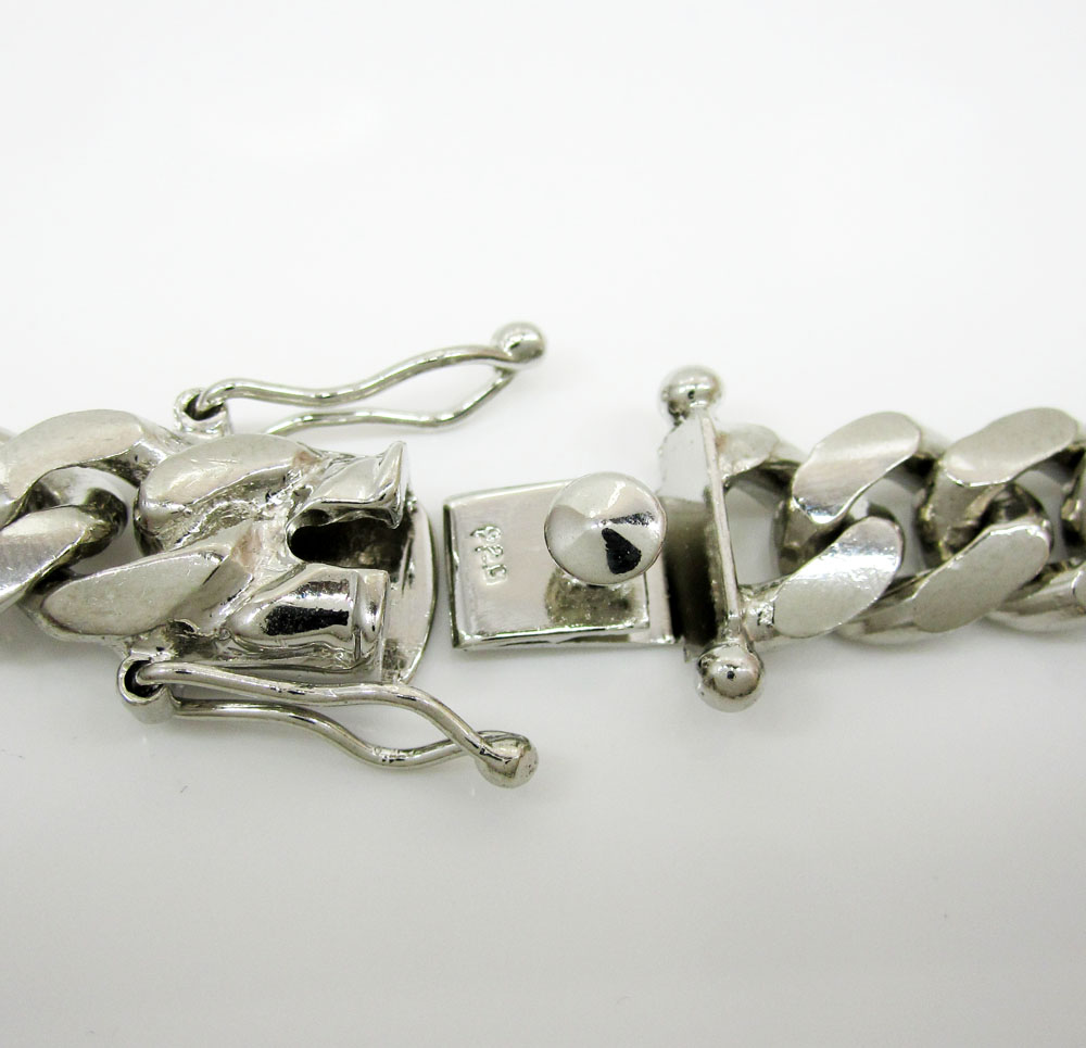 925 sterling silver miami link chain 20-26 inch 10.5mm
