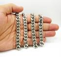 925 sterling silver miami link chain 34 inch 11.3mm