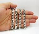 925 sterling silver miami link chain 20-26 inch 9.7mm