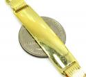 10k yellow gold figaro id bracelet 9 inch 8mm 