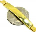10k yellow gold figaro id bracelet 8.50 inches 8mm 