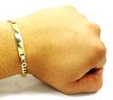 10k yellow gold cuban id bracelet 8.25 inch 5.7mm 