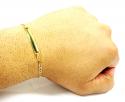 10k yellow gold diamond cut mariner id bracelet 8 inch 3.2mm 
