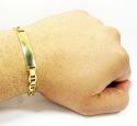 10k yellow gold mariner id bracelet 8.5 inch 7.5mm 